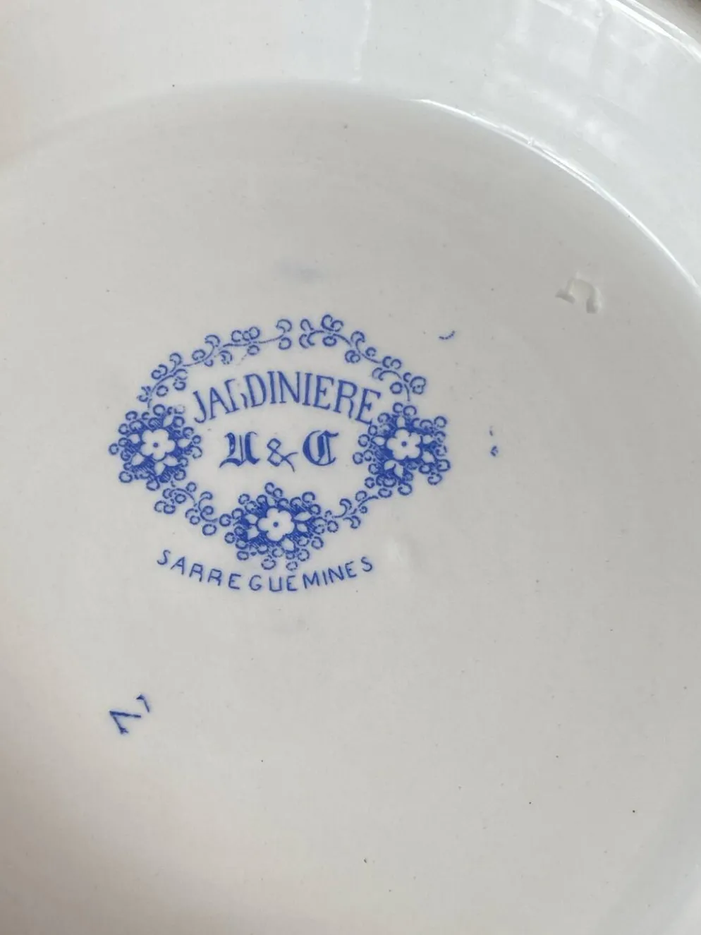 Compotier, terre de fer, Sarreguemines