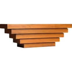Comptoir, bar en bois sculptural, Italie, années 1970