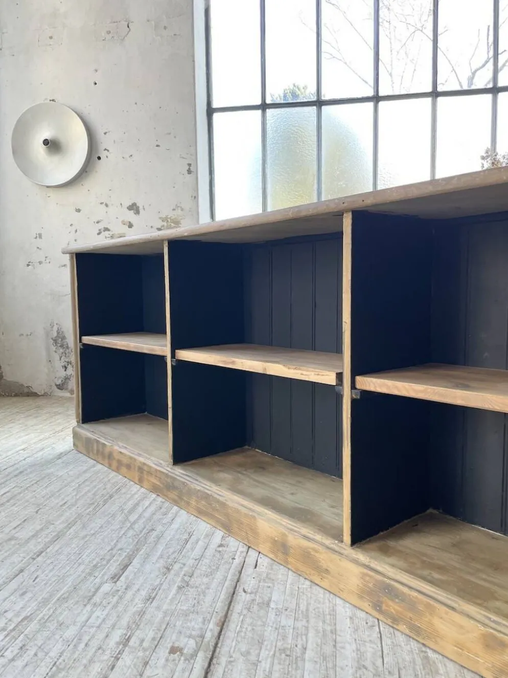 Comptoir bi-face à cases chêne XL