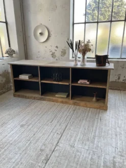 Comptoir bi-face à cases chêne XL