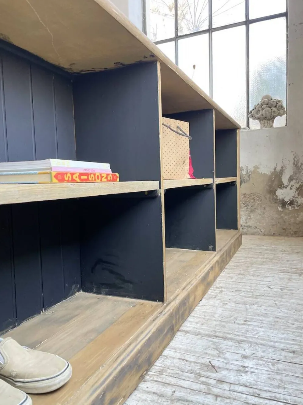 Comptoir bi-face à cases chêne XL