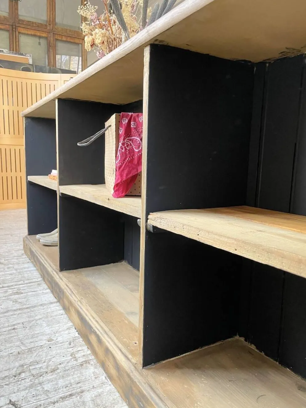 Comptoir bi-face à cases chêne XL