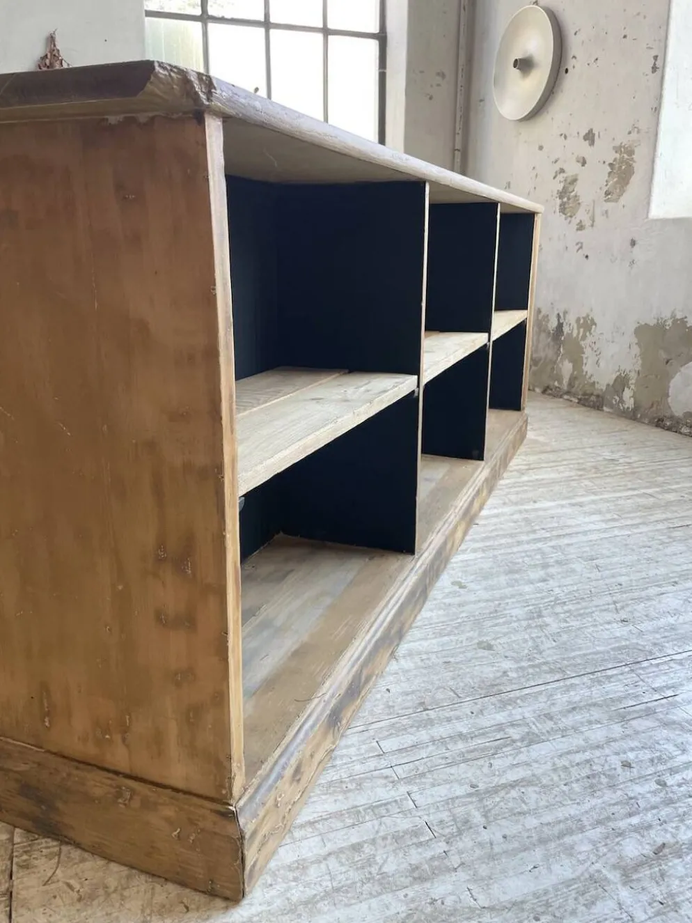 Comptoir bi-face à cases chêne XL
