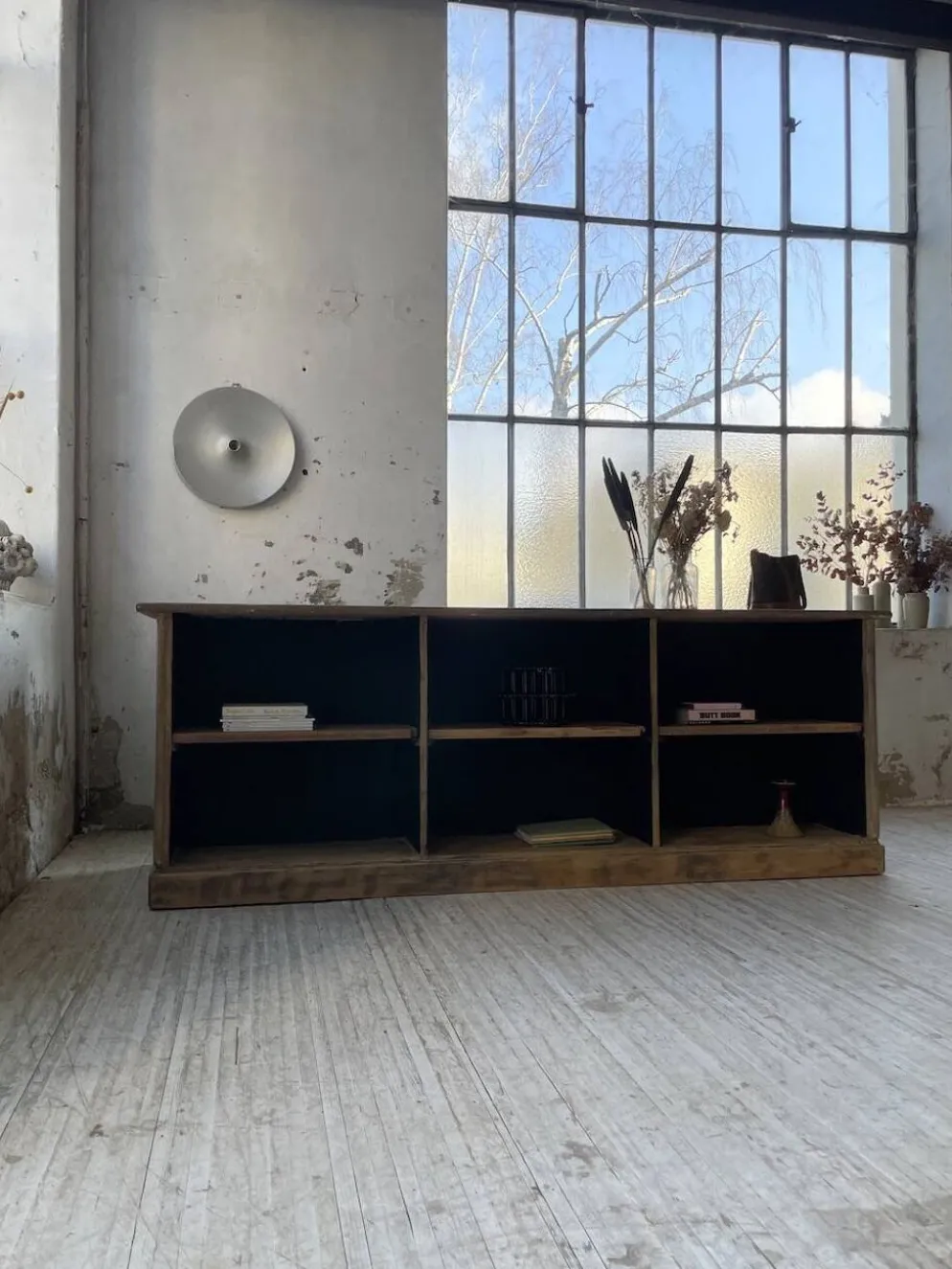 Comptoir bi-face à cases chêne XL