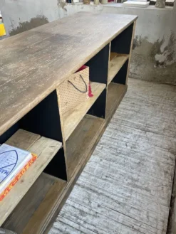 Comptoir bi-face à cases chêne XL