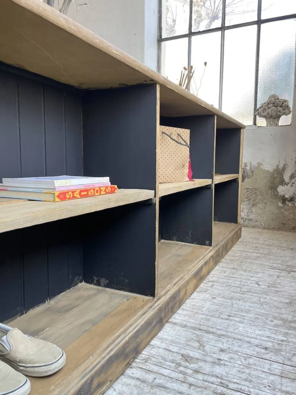 Comptoir bi-face à cases chêne XL
