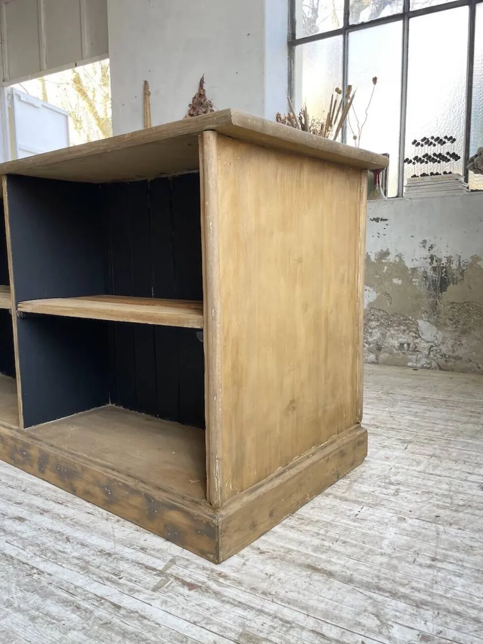 Comptoir bi-face à cases chêne XL
