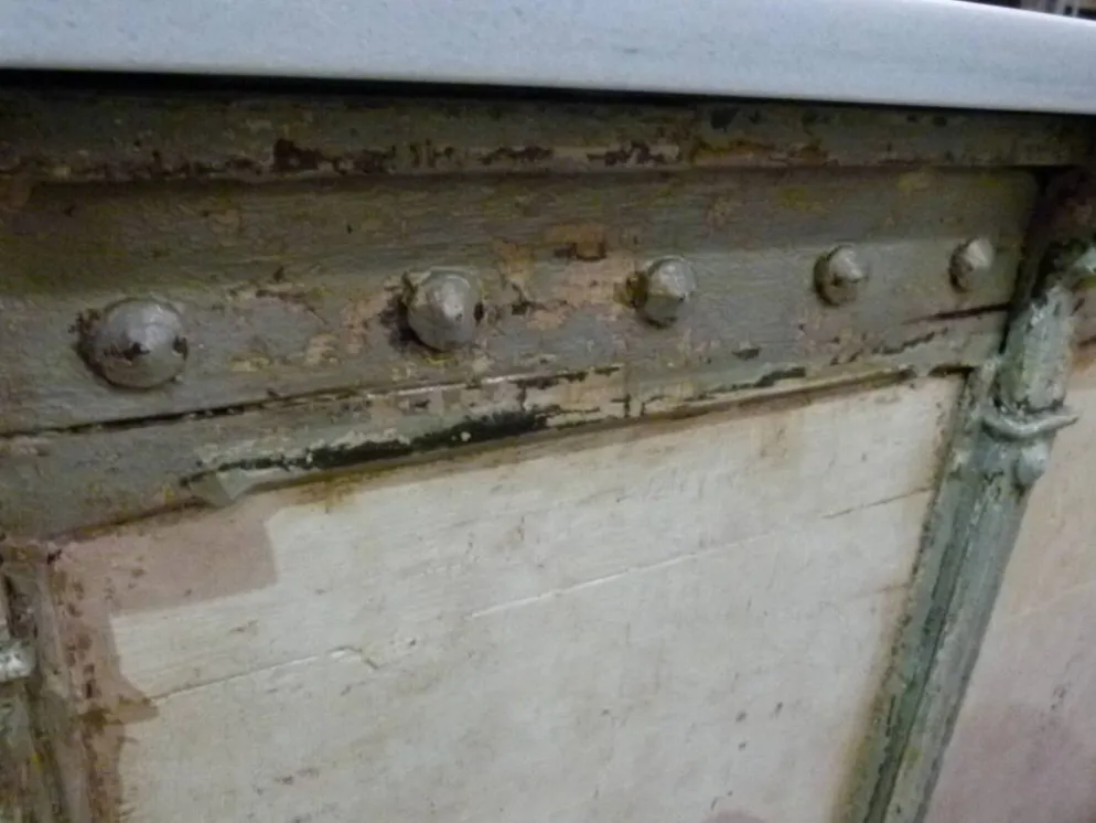 Comptoir bois paint et marbre