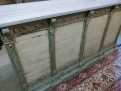 Comptoir bois paint et marbre