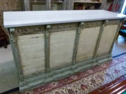 Comptoir bois paint et marbre