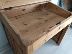 Comptoir bureau sapin décapé