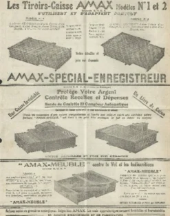 Comptoir caisse (ou bureau) André Ray. (Années 30/ 40)