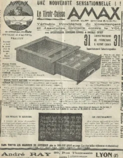 Comptoir caisse (ou bureau) André Ray. (Années 30/ 40)