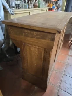comptoir de bistrot en chêne