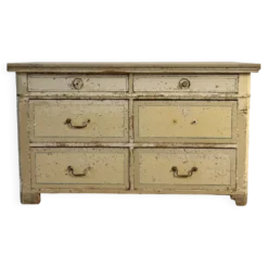 Comptoir de magasin double face, 6 tiroirs