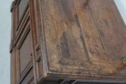 Comptoir de magasin en chêne français antique / unité de rangement, 19e siècle