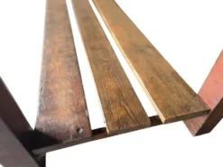 Comptoir de magasin/table de travail vintage en bois