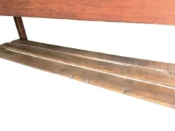 Comptoir de magasin/table de travail vintage en bois