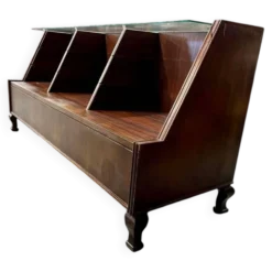 Comptoir de magasin/vitrine/comptoir en bois vintage