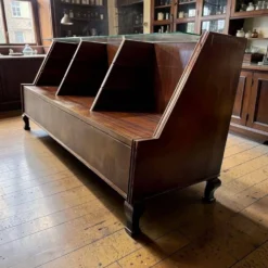Comptoir de magasin/vitrine/comptoir en bois vintage