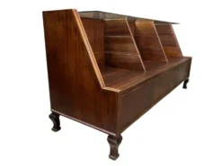 Comptoir de magasin/vitrine/comptoir en bois vintage