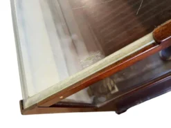 Comptoir de magasin/vitrine/présentoir vintage en bois