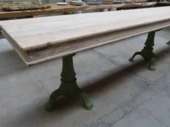 Comptoir en bois et fonte, XIXème s.
