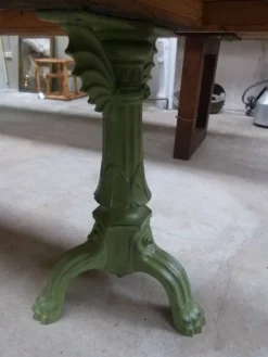 Comptoir en bois et fonte, XIXème s.