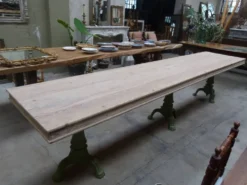 Comptoir en bois et fonte, XIXème s.