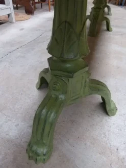 Comptoir en bois et fonte, XIXème s.