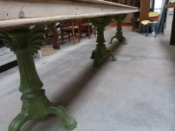 Comptoir en bois et fonte, XIXème s.