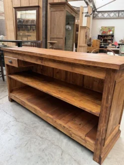 Comptoir en sapin années 60
