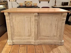 Comptoir fin XIXème en chêne patiné