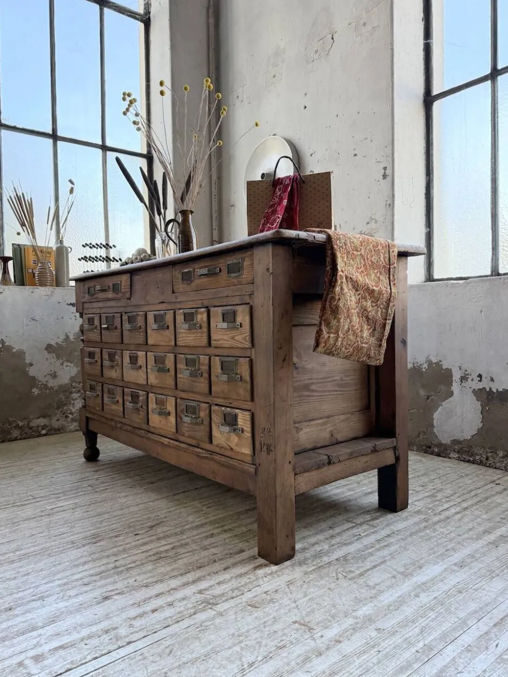 Comptoir, îlot central, meuble de métier multi-tiroirs