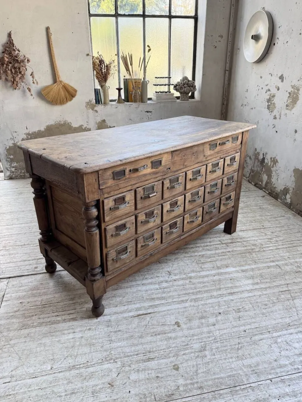 Comptoir, îlot central, meuble de métier multi-tiroirs