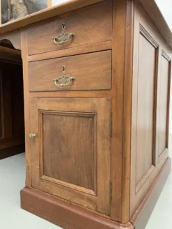 Comptoir ou bureau en noyer années 50