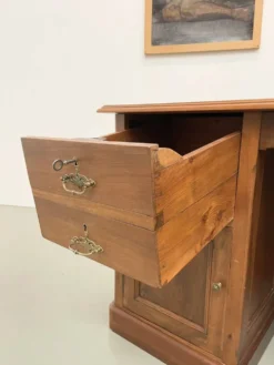 Comptoir ou bureau en noyer années 50
