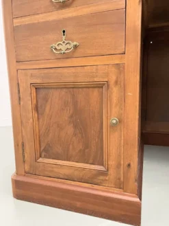 Comptoir ou bureau en noyer années 50