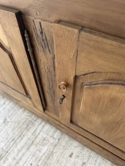 Comptoir rustique enfilade XXL 4m chêne massif 1950
