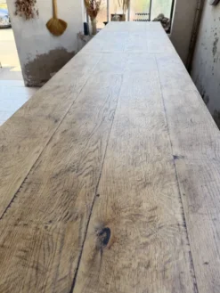 Comptoir rustique enfilade XXL 4m chêne massif 1950
