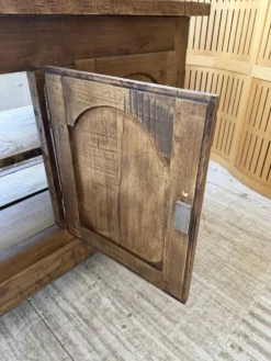 Comptoir rustique enfilade XXL 4m chêne massif 1950