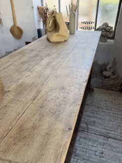 Comptoir rustique enfilade XXL 4m chêne massif 1950