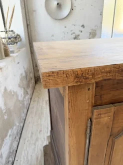 Comptoir rustique enfilade XXL 4m chêne massif 1950