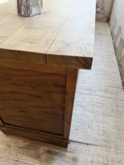 Comptoir rustique enfilade XXL 4m chêne massif 1950