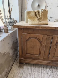 Comptoir rustique enfilade XXL 4m chêne massif 1950