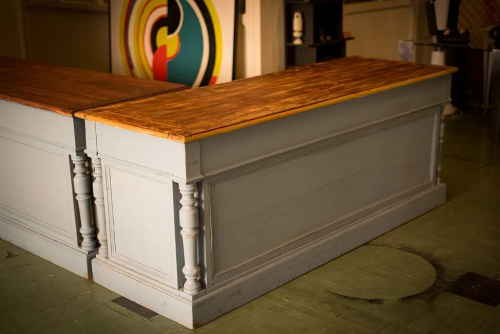 2 comptoirs drapiers meuble de metier