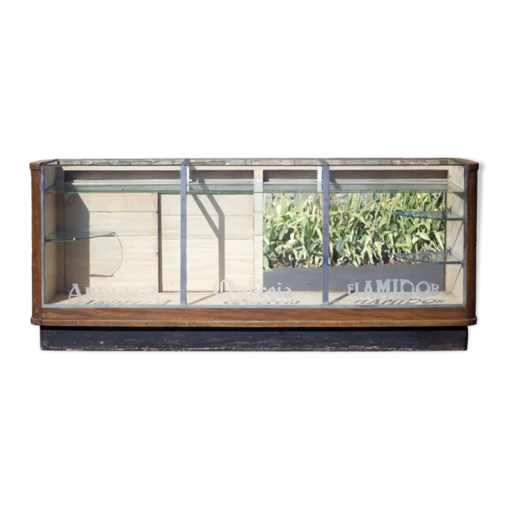Comptoir vitrine de magasin, comptoir vitrine art déco, vitrine pour collection, déco intérieur