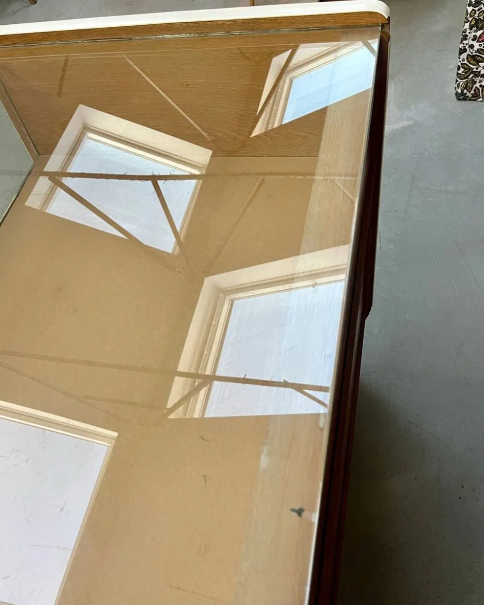 Comptoir, vitrine Siegel Paris, années 50, rénové