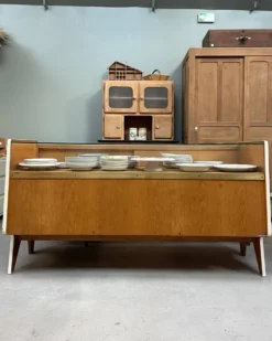 Comptoir, vitrine Siegel Paris, années 50, rénové