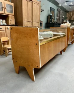 Comptoir, vitrine Siegel Paris, années 50, rénové